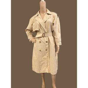 ANNE KLEIN II Rainwear Neiman Marcus 1980's Vintage Trenchcoat Raincoat Sz 6P